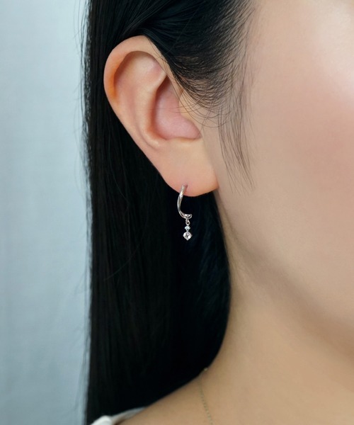 k14WG ダイヤモンドピアス Shop KUBOTA / ダイヤモンド K14WG ピアス