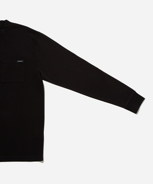 Saturdays NYC 黒 ロングスリーブ　モックシャツ Saturdays NYC tシャツ Dekalb Heavyweight Mockneck Long