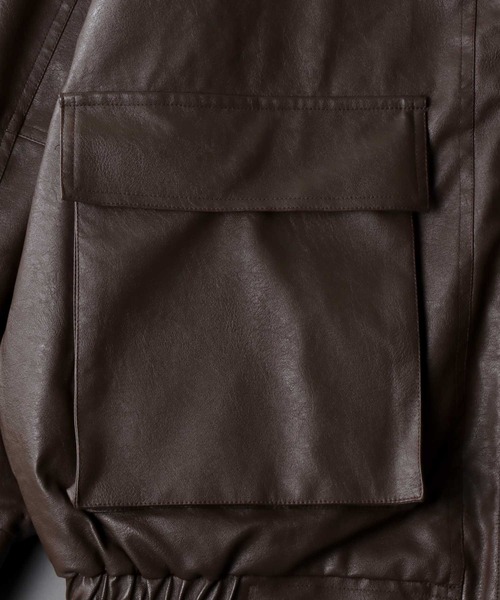SITRY（シトリー） ブルゾン アウター synthetic leather Big A-2