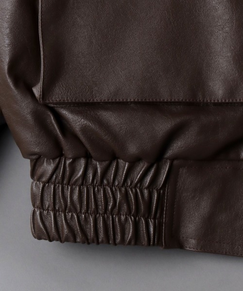 SITRY（シトリー） ブルゾン アウター synthetic leather Big A-2
