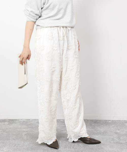 パンツ crinkle crinkle crinkle  velvet  pants SLOBE IENA パンツ 「crinkle crinkle crinkle」 VELVET 3D