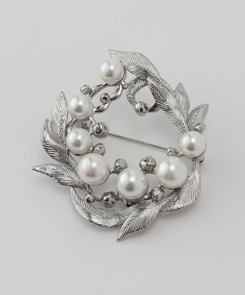 ロペ（ROPE’）/パールサークルモチーフブローチ【セレモニー対応】 ROPE'（ロペ） パールサークルモチーフブローチ「セレモニー対応