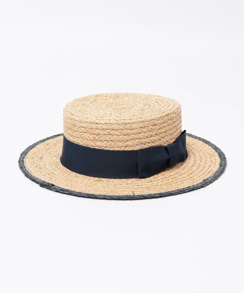 【美品】GLILLO/ペーパーダウンハット GRILLO 帽子 ハット / ペーパー クロシェハット レディース