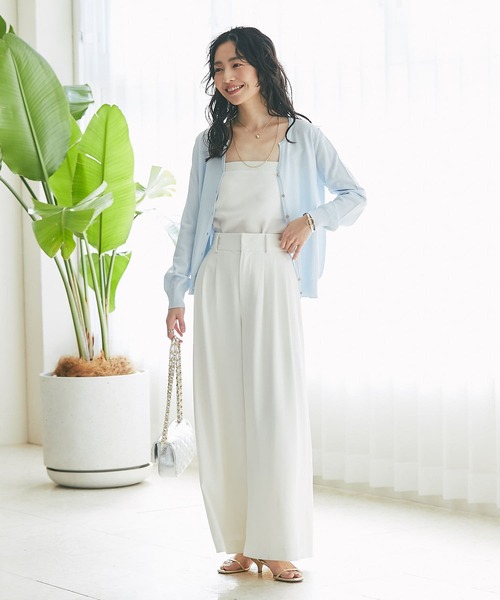 La boutique BonBon✨クールタッチUVスキッパーカーディガン　白 La boutique Bonbon カーディガン クールタッチUVスキッパー