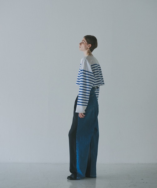 トップス biotop ORCIVAL basque shirt cropped ADAM ET ROPE'｜WOMEN【ORCIVAL for BIOTOP】basque shirt