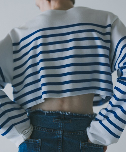 専用ORCIVAL BIOTOPE別注長袖Tシャツ BIOTOP tシャツ WOMEN「ORCIVAL for BIOTOP」basque shirt