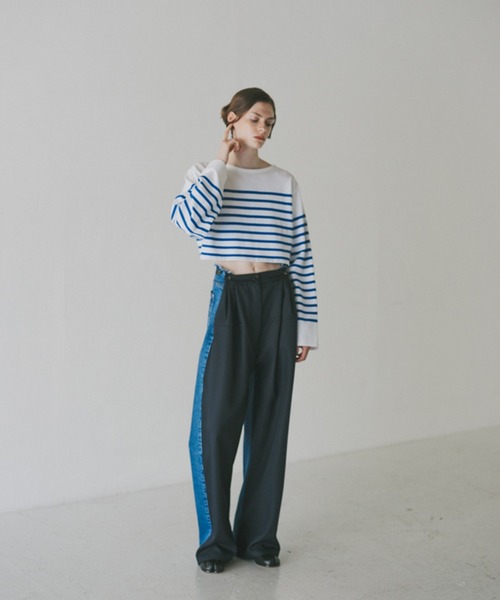 専用ORCIVAL BIOTOPE別注長袖Tシャツ ORCIVAL for BIOTOPのバスクシャツ