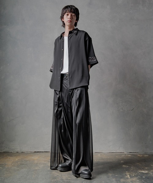 HARE TOROMIシシュウシャツ ワイドパンツ 2着セット HARE シャツ 「SET UP対応 イージーケア」TOROMIシシュウシャツ
