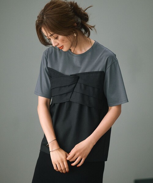 23区 tシャツ 「WEB限定カラーあり/洗える」スムースデザイン