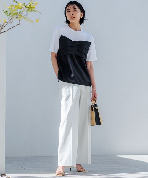 23区 tシャツ 「WEB限定カラーあり/洗える」スムースデザイン