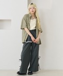 ブラウス シャツ 半袖 「セットアップ着用可能...の詳細画像4
