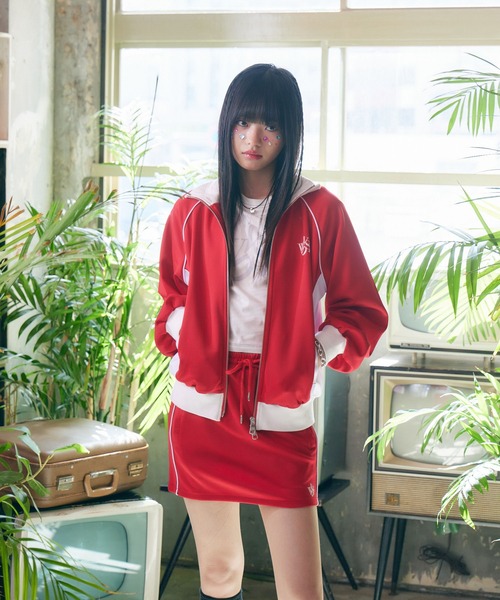 ジャージ 「wondervisitor×ENVYM」パイピングトラックジャケット 