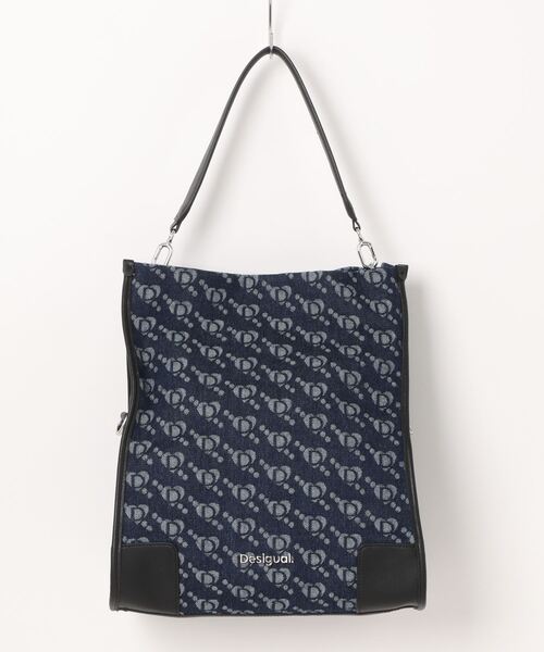 desigual デニムハンドバッグ 中古 キーホルダーあり desigual デニム