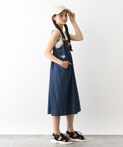 GLOBAL WORK ワンピース デニムキャミワンピース/125325 キッズ