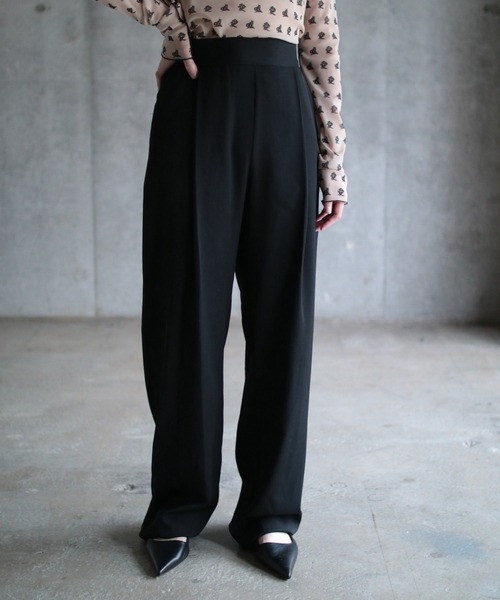 g.v.g.v ワイドパンツ G.V.G.V. パンツ TUCK PANTS レディース : ZOZOTOWN Yahoo!店