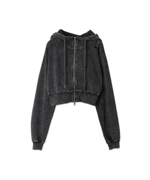 WEGO パーカー WEGO/ヴィンテージウォッシュWジップショート