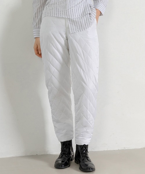 DAY CLOSET パンツ レディース きれいめシルエット。キルティング