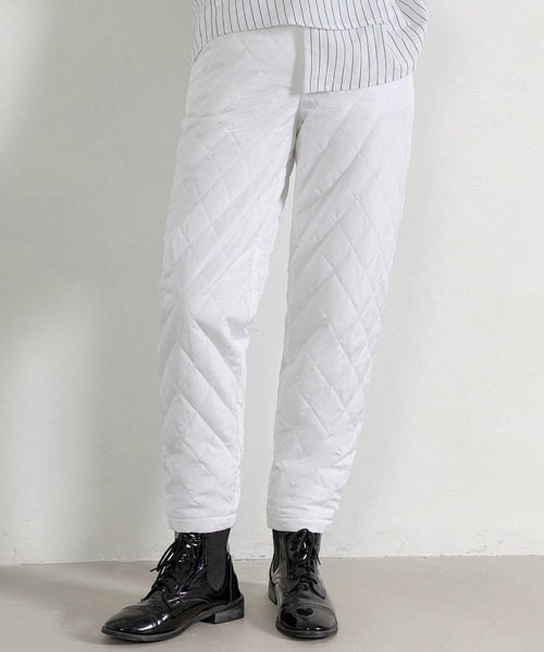 DAY CLOSET パンツ レディース きれいめシルエット。キルティング