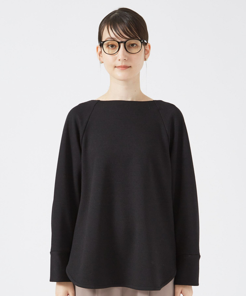 qualite ブラウス トップス カットソー qualite ブラウス シャツ ウールジョーゼッドプルオーバー/秋服/冬服