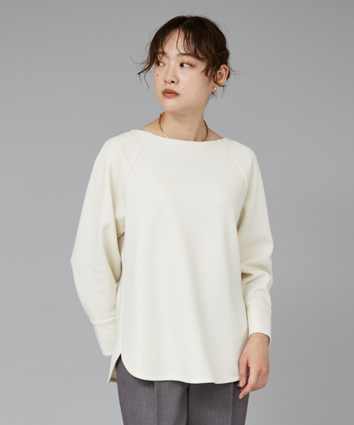 qualite（カリテ） ブラウス シャツ ウールジョーゼッドプルオーバー