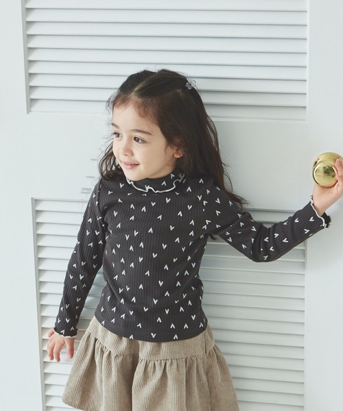 pairmanon（ペアマノン） tシャツ リブコットン素材 配色メロー