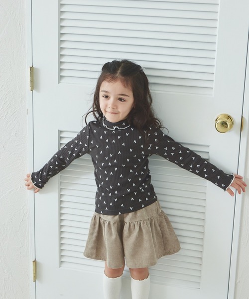 トップス R*mama pairmanon（ペアマノン） tシャツ リブコットン素材 配色メロー