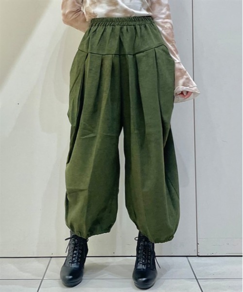 axes femme（アクシーズ ファム） パンツ 変型タックパンツ レディース