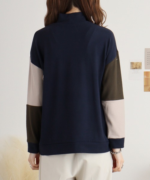 tシャツ BRODIAEA マルチカラー微起毛プルオーバー レディース tシャツ BRODIAEA マルチカラー微起毛プルオーバー レディース