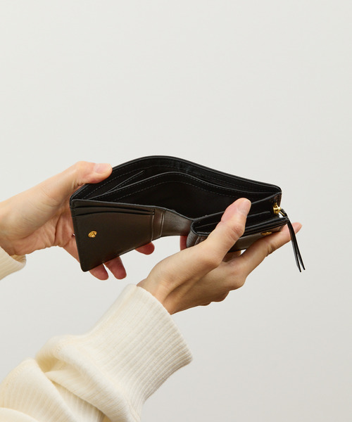 A_W 財布 アウ / BILLFOLD L ZIP PURSE S フルグレインカーフレザー