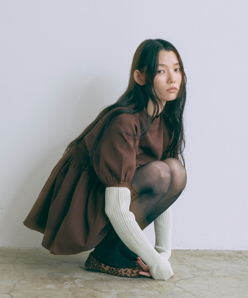 ニット セーター Boat Neck Ribbed Sheer Knit レディース EN NEUME ニット セーター Boat Neck Ribbed Sheer Knit