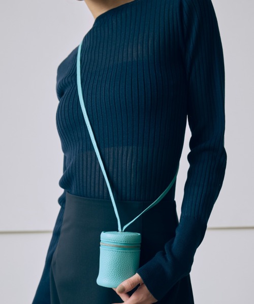 ニット セーター Boat Neck Ribbed Sheer Knit レディース EN NEUME ニット セーター Boat Neck Ribbed Sheer Knit