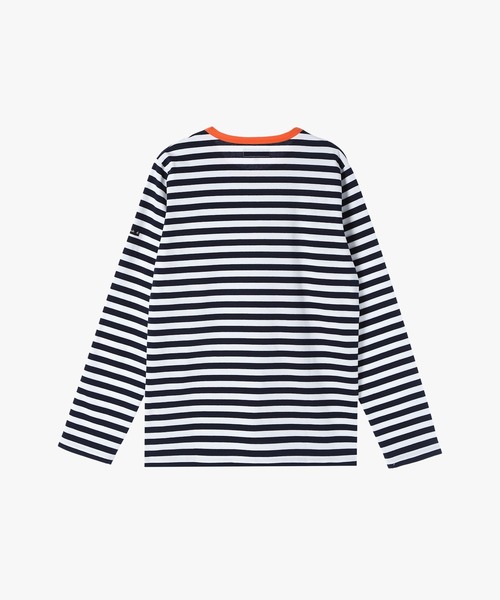 agnes b.（アニエスベー） tシャツ メンズ 細ボーダー コットン 長袖 T