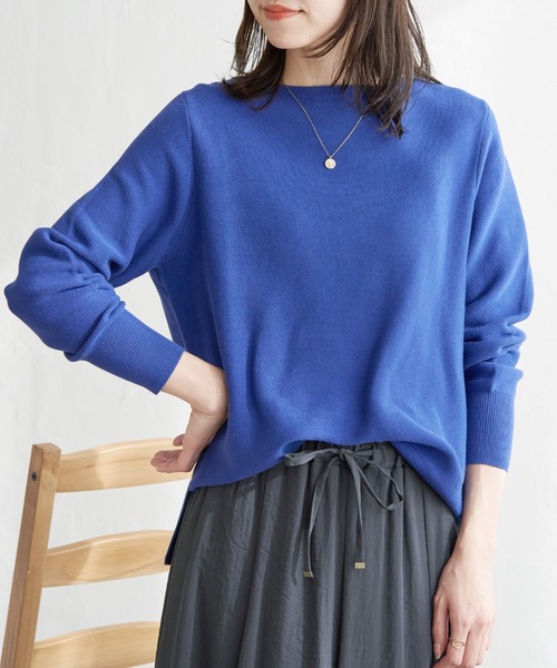 ikka（イッカ） ニット セーター 「洗濯機で洗える」GOKU楽ニットプル