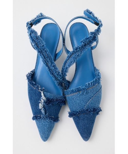 MOUSSY（マウジー） パンプス REMAKE DENIM POINTY HEEL パンプス
