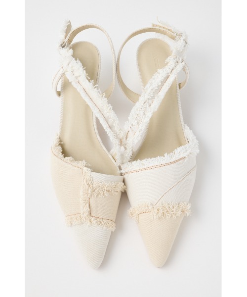 MOUSSY（マウジー） パンプス REMAKE DENIM POINTY HEEL パンプス