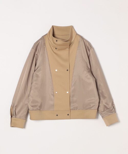 quaranciel ブルゾン アウター quaranciel: ダブル サテン スタンド