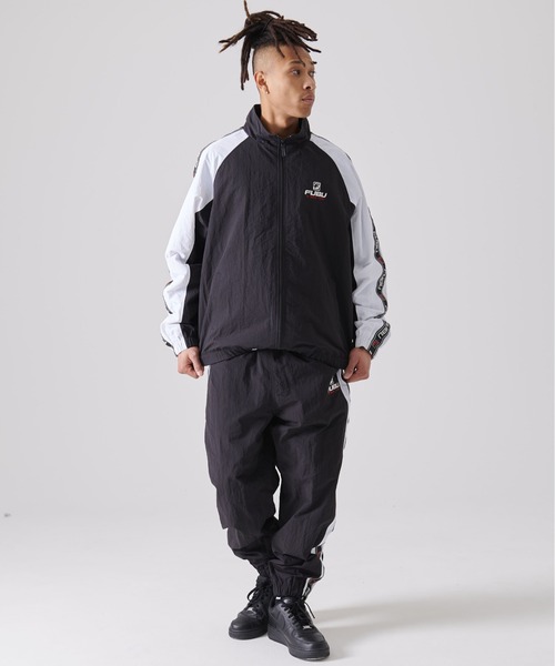 FUBU ナイロンジャケット XLサイズ ブラック FUBU フブ ジャケット メンズ レディース 長袖 ブルゾン