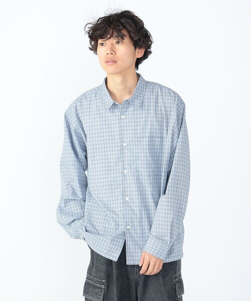 BEAMS HEART シャツ ミニチェック柄 ボックス メンズ レディース