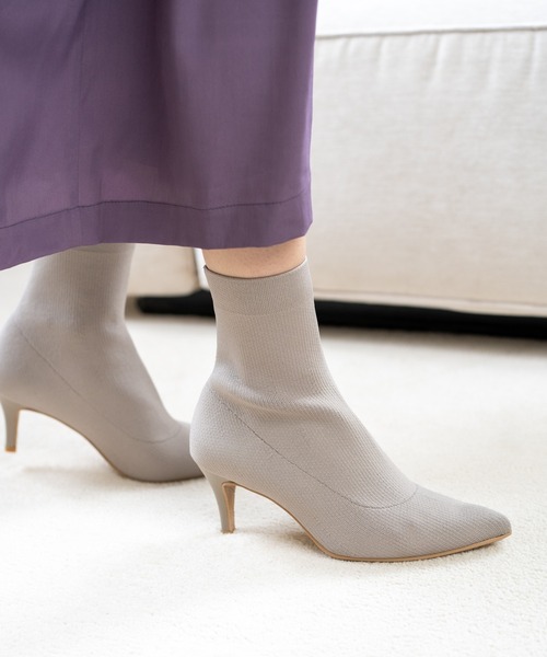 「Launa lea」 ショートブーツ LL ダークグレー レディース_画像4