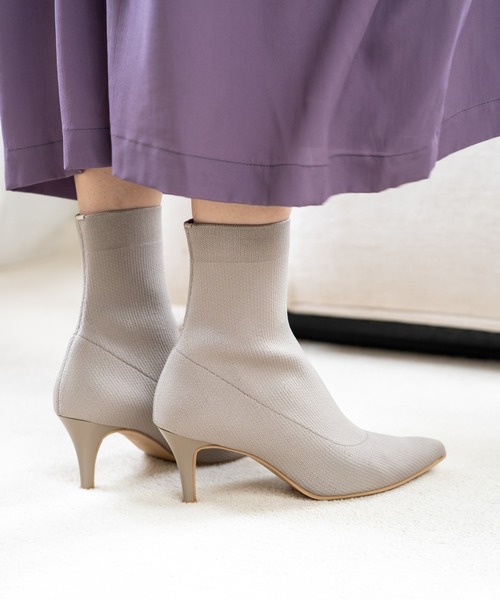 「Launa lea」 ショートブーツ LL ダークグレー レディース_画像5