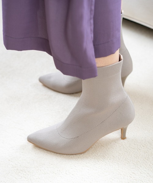 「Launa lea」 ショートブーツ LL ダークグレー レディース_画像6