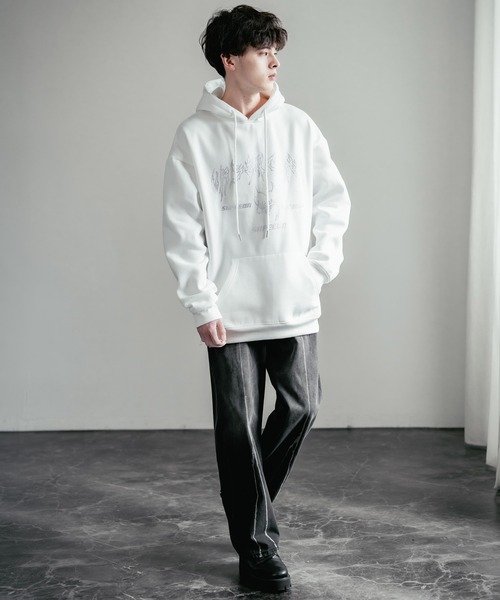 Rocky Monroe（ロッキーモンロー） パーカー オーバーサイズ ライン