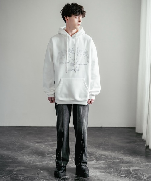 Rocky Monroe（ロッキーモンロー） パーカー オーバーサイズ ライン