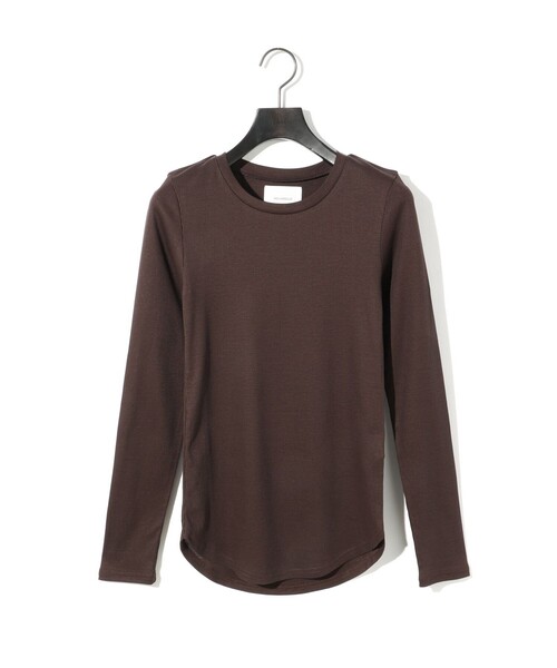 tシャツ MIDIUMISOLID for Ladies ロングスリーブトップス レディース MIDIUMISOLID tシャツ for Ladies ロングスリーブトップス
