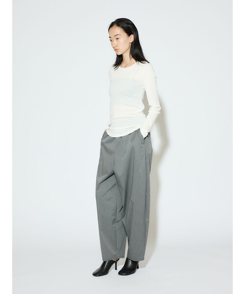 tシャツ MIDIUMISOLID for Ladies ロングスリーブトップス レディース MIDIUMISOLID tシャツ for Ladies ロングスリーブトップス