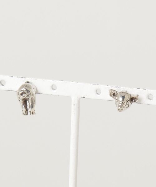 e.m.ピアス　（両耳） e.m. 「e.m.」 ピアス（両耳用） - シルバー レディース