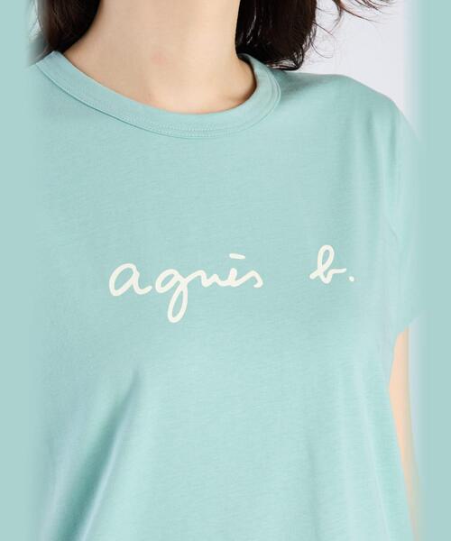 agnes b. tシャツ ロゴプリント コットン 半袖Tシャツ ”Brando