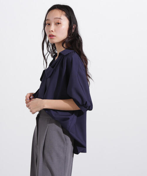 ネイビー ブラウス 半袖（N.Natural Beauty Basic）のおすすめ