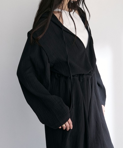 your/0w オールインワン 2way V-neck hood all in one outfit