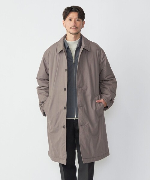 SHIPS（シップス） ステンカラーコート LARGE チャコールグレー メンズ